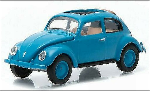 Volkswagen Kafer Base 1/64 Greenlight bleu 1946 miniature