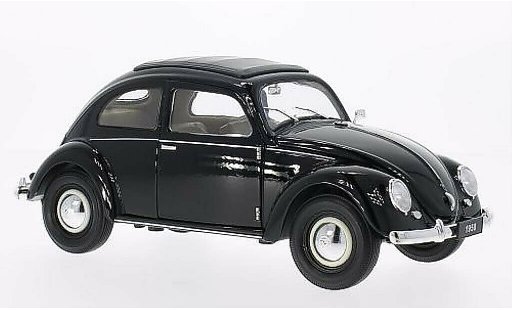 Volkswagen Kafer Base 1/18 Welly Brezelfenster noire 1950 miniature