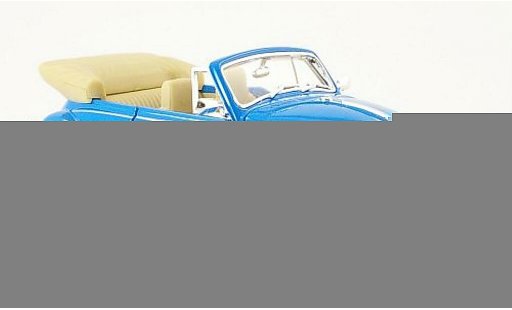 Volkswagen Kafer Cabriolet 1/24 Welly bleu ouvert 1959 miniature