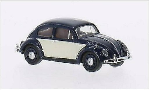 Volkswagen Kafer Base 1/87 Schuco bleu/blanche miniature