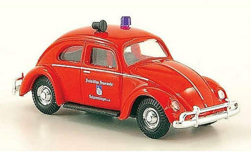 Volkswagen Kafer Base 1/87 Busch Freiwillige Pompiers Schwenningen miniature