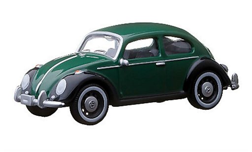 Volkswagen Kafer Base 1/64 Greenlight verte/noire miniature
