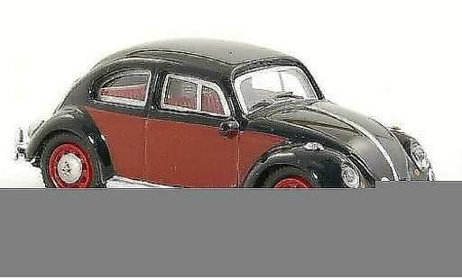 Volkswagen Kafer Base 1/87 Schuco noire/rouge miniature