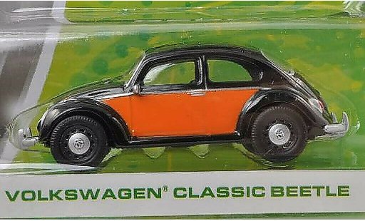 Volkswagen Kafer Base 1/64 Greenlight noire/orange miniature