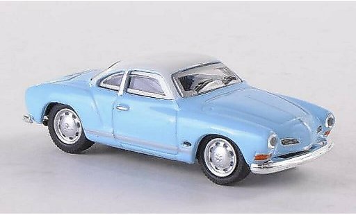 Volkswagen Karmann Ghia Coupe 1/87 Schuco Ghia bleu/blanche miniature