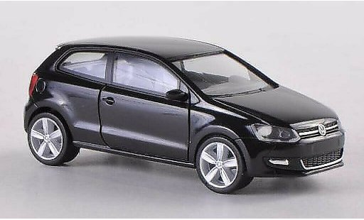 Volkswagen Polo Base 1/87 Herpa 2-turig noire miniature