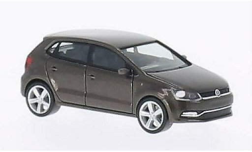 Volkswagen Polo Base 1/87 Herpa (6C) marron 5-Turer 2014 miniature