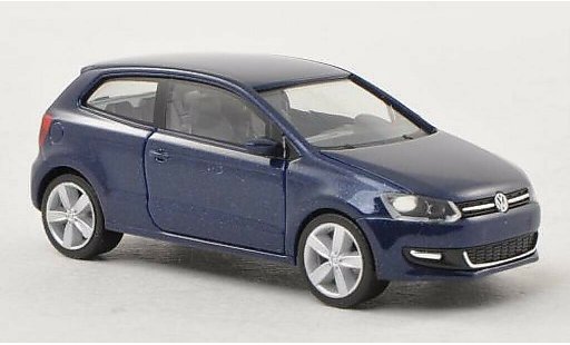 Volkswagen Polo Base 1/87 Herpa bleu 3-Turer miniature