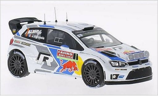 Volkswagen Polo WRC 1/43 IXO R No.1 Motorsport Red Bull Rallye WM Rally Monte Carlo 2014 /J.Ingrassia miniature