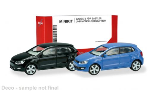 Volkswagen Polo 1/87 Herpa MiniKit noire/bleue 2014 1:87