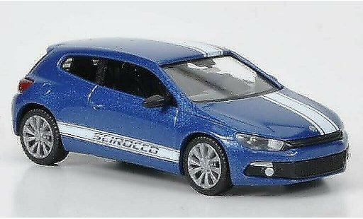 Volkswagen Scirocco Base 1/87 Wiking III bleu/blanche miniature