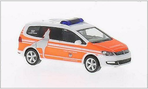 Volkswagen Sharan Base 1/87 Herpa ELW Pompiers Wolfsburg miniature