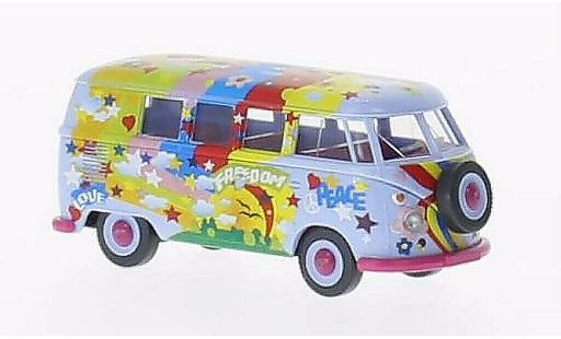 Volkswagen T1 Base 1/87 Wiking Bus Flower Power miniature