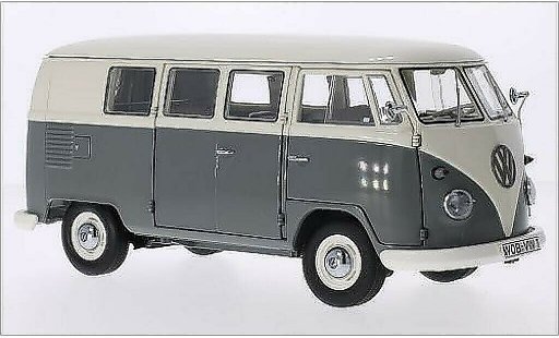 Volkswagen T1 B 1/18 Schuco Bus blanche/grise 1959 miniature