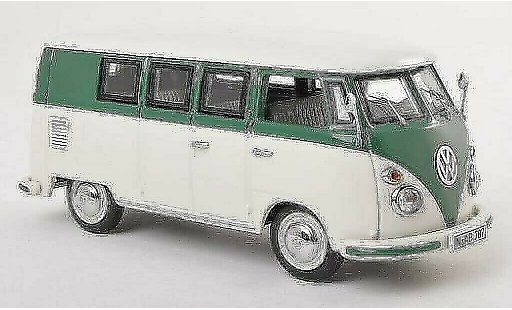 Volkswagen T1 Base 1/43 Schuco Bus blanche/verte miniature