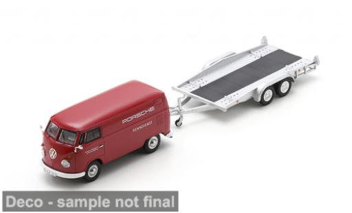 Volkswagen T1 1/43 Schuco Kastenwagen rouge/grise Porsche 1:43 miniature