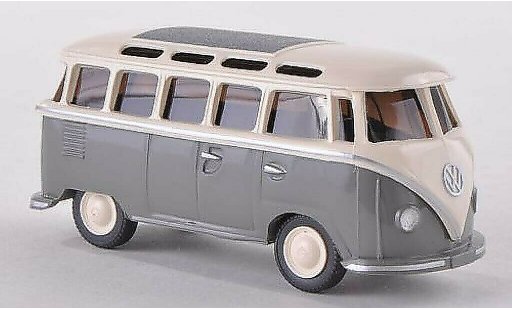 Volkswagen T1 Base 1/87 Wiking Samba grise/blanche miniature