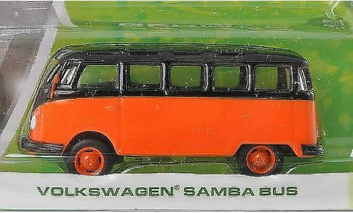 Volkswagen T1 Base 1/64 Greenlight Samba orange/noire miniature