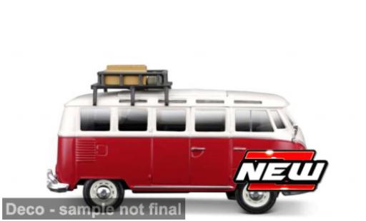 Volkswagen T1 1/24 Maisto Samba rouge/blanche 1:24