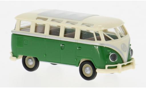 Volkswagen T1 1/87 Brekina b Samba beige/verte 1960 1:87 miniature