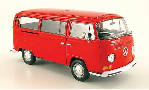 Volkswagen T2 B 1/24 Welly Bus rouge 1972 miniature