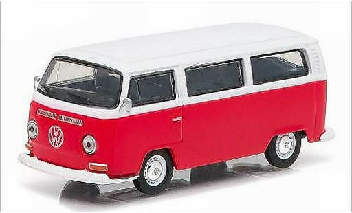 Volkswagen T2 A 1/64 Greenlight Bus rouge/blanche 1968 miniature