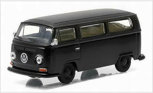 Volkswagen T2 A 1/64 Greenlight Bus noire/mat-noire 1968 miniature