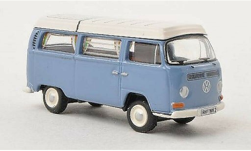 Volkswagen T2 Base 1/87 Bub Camping bleu/blanche miniature