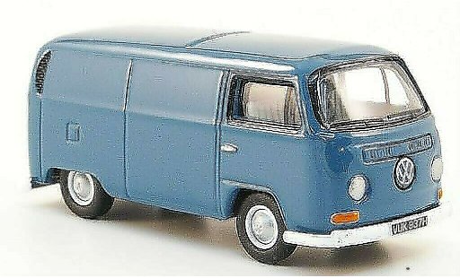 Volkswagen T2 Base 1/76 Oxford Fourgon bleu miniature