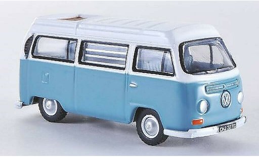 Volkswagen T2 Base 1/76 Oxford Westfalia Camper grisebleu/blanche RHD miniature