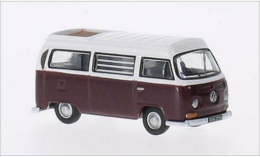 Volkswagen T2 Base 1/76 Oxford Westfalia metallise rouge/blanche RHD miniature