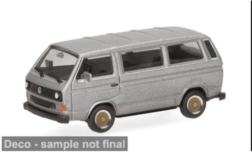 Volkswagen T3 1/87 Herpa Bus argent&Atilde;&copy;e 1:87 miniature