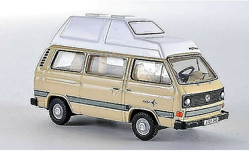 Volkswagen T3 Base 1/76 Oxford Joker Hochtoit beige LHD miniature
