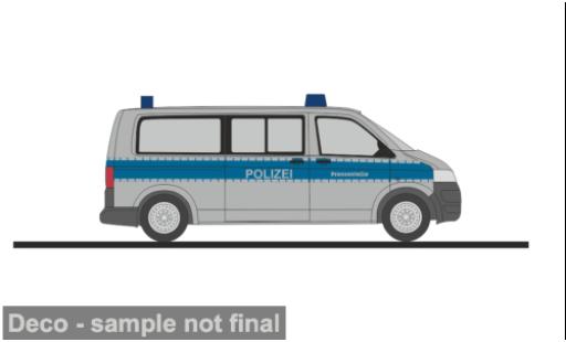 Miniature Volkswagen T5 2010 Polizei Pressestelle 1/87 Rietze