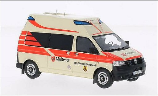 Volkswagen T5 T5 GP 1/43 Neo Hornis Ambulance Malteser 2010 miniature