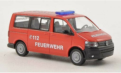 Volkswagen T5 Base 1/87 Wiking Multivan Pompiers miniature