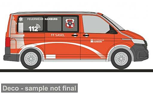 Modellautos Volkswagen T6 1/87 Rietze .1 FW Hamburg - Sasel 1:87