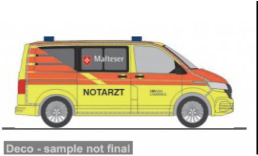Volkswagen T6 1/87 Rietze .1 NEF Malteser Burgen Landkreis 1:87 miniature