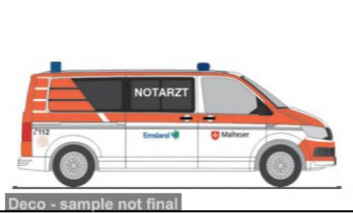 Volkswagen T6 1/87 Rietze Malteser Papenburg 1:87 miniature