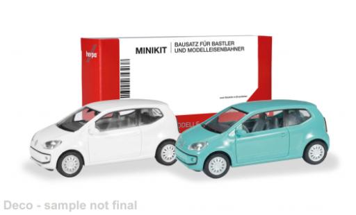 Volkswagen UP! 1/87 Herpa MiniKit Up! blanche/turquoise 1:87 miniature