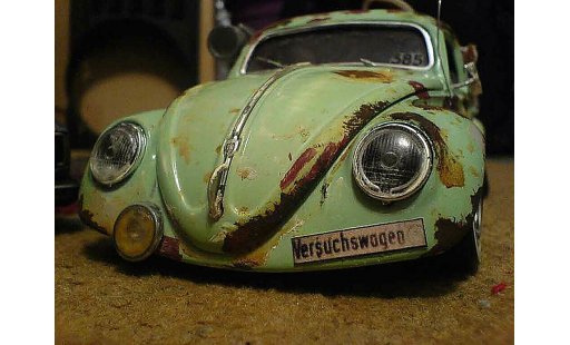 Volkswagen Kafer Rat Rod 1/18 Burago coxinelle style miniature