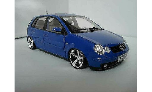 Volkswagen Polo Base 1/18 Anson 9n bleu jantes 14 pouces miniature