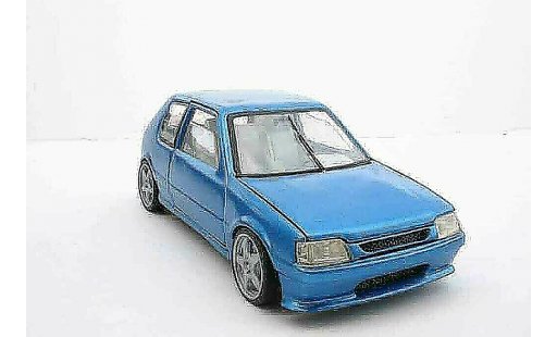 Peugeot 205 GTI 1/18 Solido bleue tuning miniature