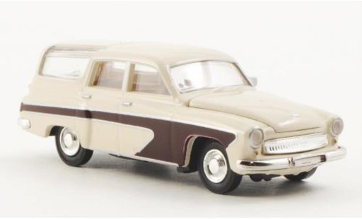 Wartburg 311 Camping 1/87 Brekina blanche/rouge miniature