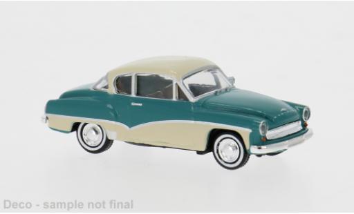Wartburg 311 1/87 Brekina Coupe verte/bleue 1959 1:87 miniature