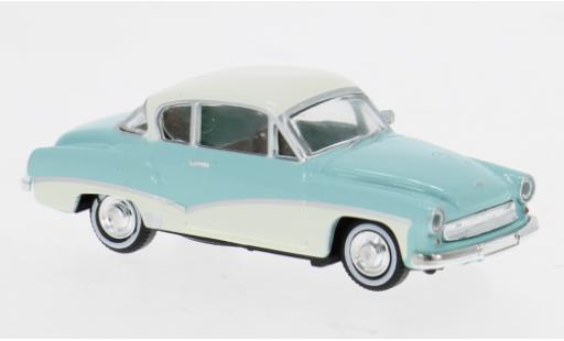 Wartburg 311 1/87 Brekina Coupe bleue/blanche 1959 1:87 miniature