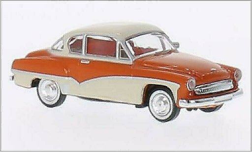 Wartburg 311 Coupe 1/87 Brekina orange/beige miniature