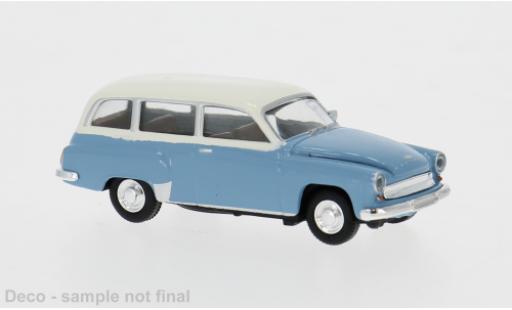 Wartburg 311 1/87 Brekina Kombi bleue/blanche 1959 1:87 miniature