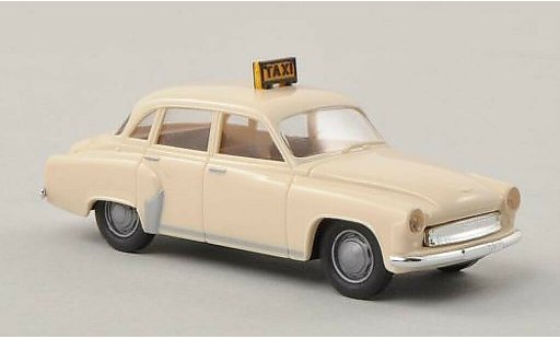 Wartburg 311 Base 1/87 Brekina Taxi beige miniature