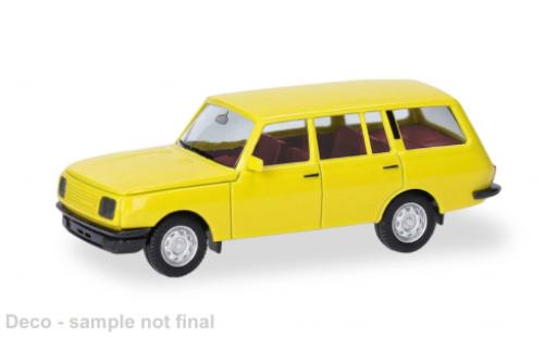 Wartburg 353 1/87 Herpa Tourist jaune 1985 1:87